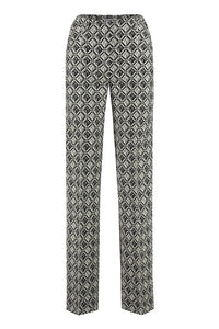 Wool blend trousers